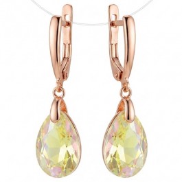 Позолочені  сережки Swarovski Xuping  24929