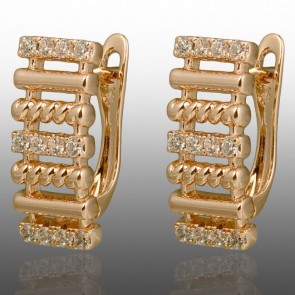 Позолочені сережки  Xuping 24738 фото | Brulik