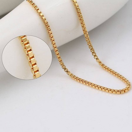 Стильная позолоченная цепочка 42970 фото | Brulik