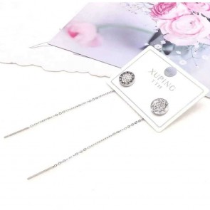 Сталеві сережки протяжки Xuping 24265 фото | Brulik