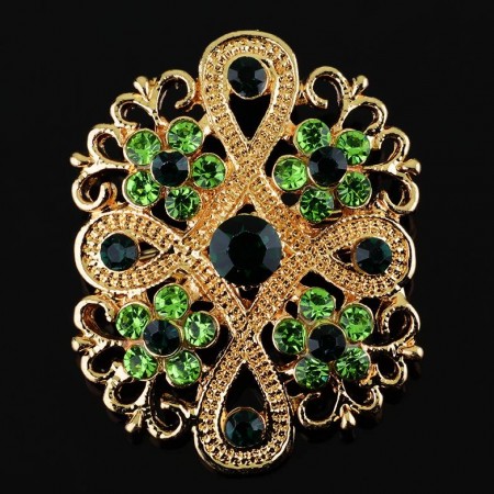Брошь с фианитами 253111 фото | Brulik