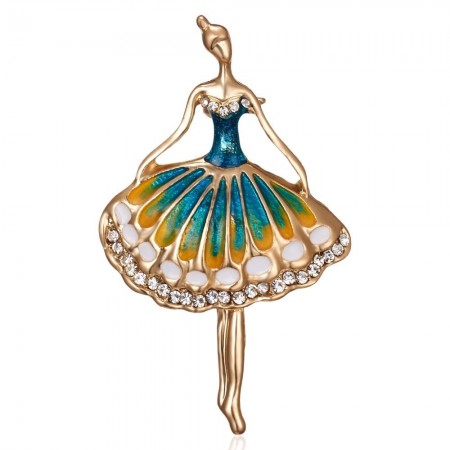 Брошь "Балерина" 8809 фото | Brulik