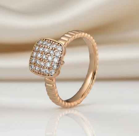 Позолочена каблучка Xuping 10182 фото | Brulik