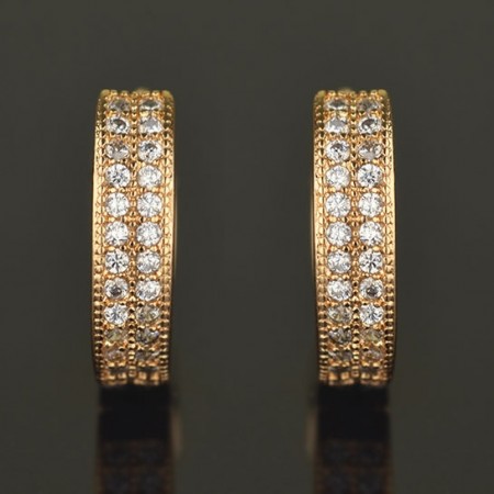 Позолоченные серьги  XP 2928 фото | Brulik