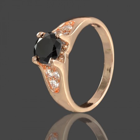 Позолоченное кольцо Fallon 83200788-черный фото | Brulik