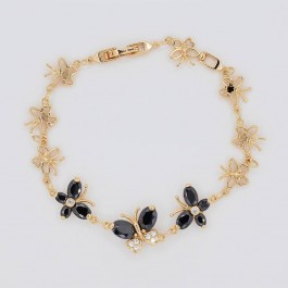 Живописный браслет в позолоте 10-7053-черный