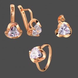 Позолоченный комплект Fallon 81200155-лиловый