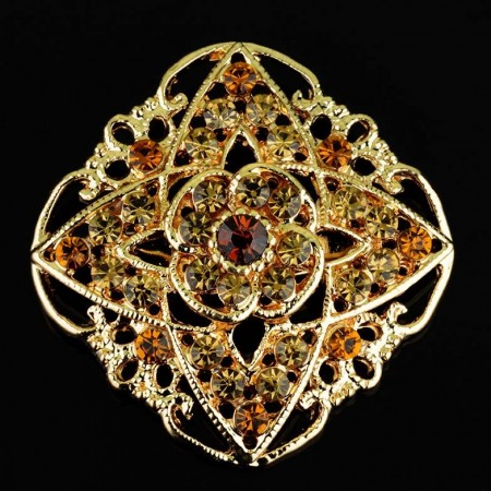 Брошь с фианитами 25315 фото | Brulik