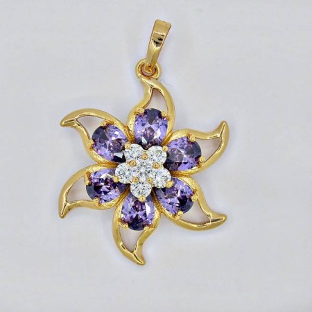 Кулон "Звезда" 31338-фиолетовый фото | Brulik
