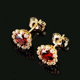 Позолоченные серьги-гвоздики 2874