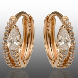 Позолочені сережки Xuping 24367