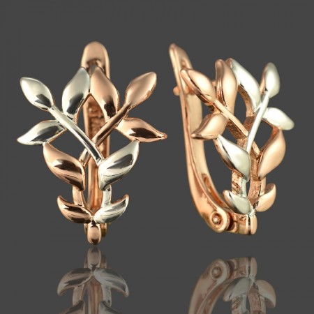 Позолоченные серьги Fallon 92100594 фото | Brulik