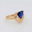Бесподобное кольцо с фианитом Xuping 10-1069-синий фото | Brulik