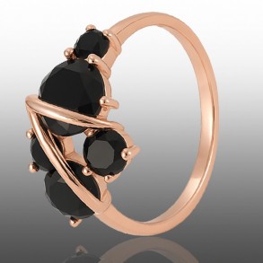 Позолочена каблучка Fallon 83283062 фото | Brulik