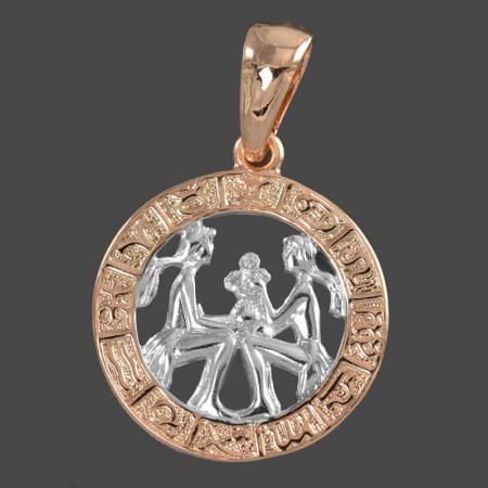 Позолоченный кулон Fallon 96100079-близнецы фото | Brulik