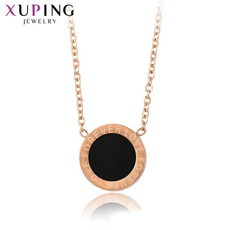 Позолоченная цепочка с кулоном Xuping 46409 фото | Brulik