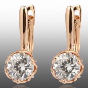 Позолочені сережки Xuping 24640 фото | Brulik