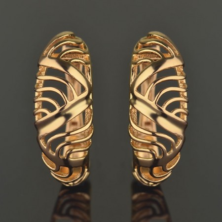 Позолоченные серьги  XP 2376 фото | Brulik