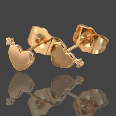 Позолоченные  серьги-гвоздики  Xuping  20352 фото | Brulik