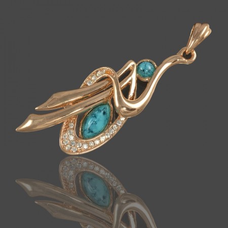 Позолоченный кулон Fallon 8620313 фото | Brulik