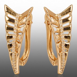 Позолочені сережки  Xuping 24737 фото | Brulik