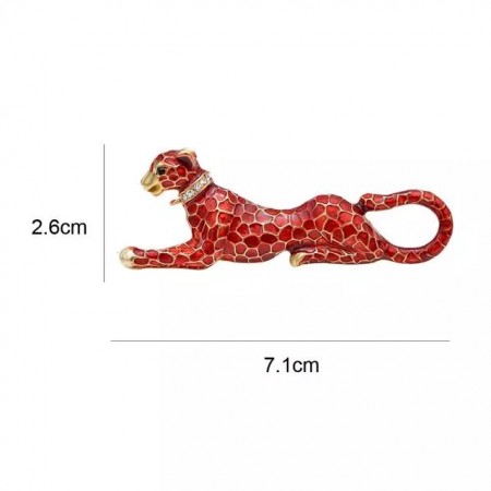 Брошь "Леопард" 8507 фото | Brulik