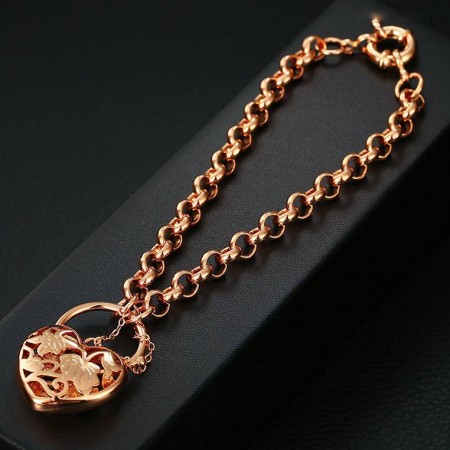 Стильный позолоченный браслет 74553 фото | Brulik