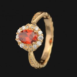 Позолоченное кольцо XP 1556-красный