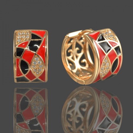 Позолоченные серьги  XP 20138 фото | Brulik