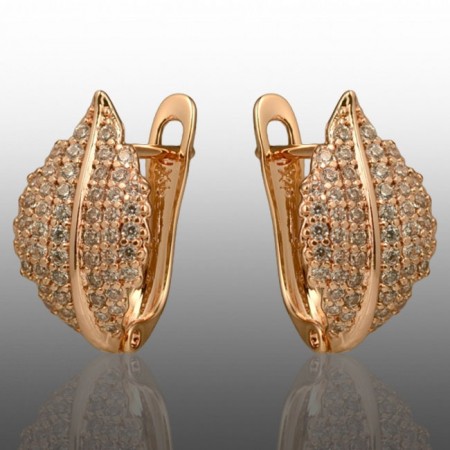 Позолочені сережки  Xuping 24784 фото | Brulik