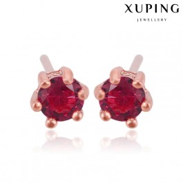 Позолоченные серьги-гвоздики Xuping 21766-розов.