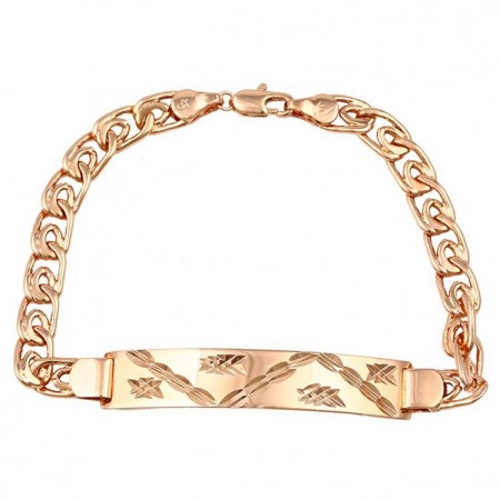 Стильный позолоченный браслет 74490 фото | Brulik