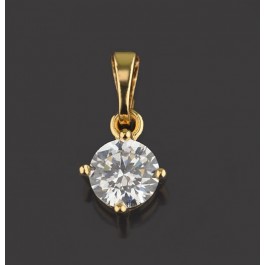 Позолоченный кулон XP 3943-белый