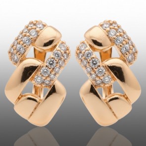 Позолочені сережки Xuping 24663 фото | Brulik