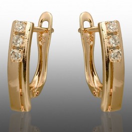 Позолочені сережки  Xuping 24743