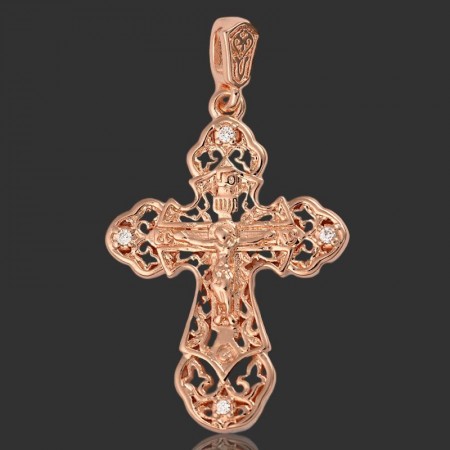 Позолоченный крест Fallon 86201164 фото | Brulik