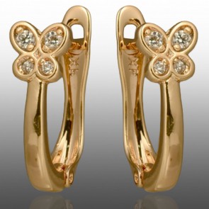 Позолочені сережки  Xuping 24692 фото | Brulik