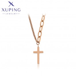  Позолоченная цепочка с крестиком Xuping  A00791369