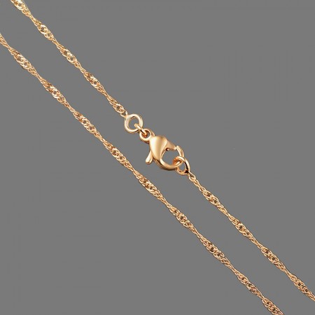 Позолочений ланцюжок  Xuping 40034 фото | Brulik