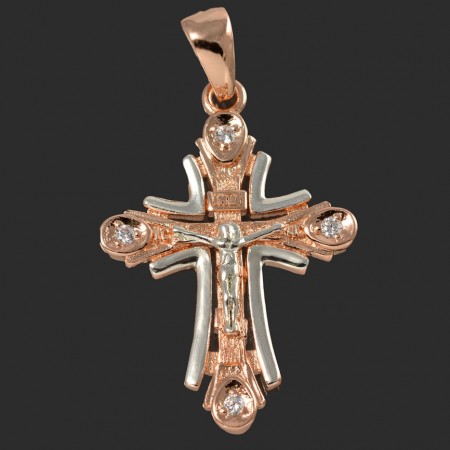 Позолоченный крест Fallon 96201109 фото | Brulik