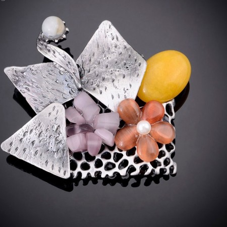 Стильная брошь-8437 фото | Brulik