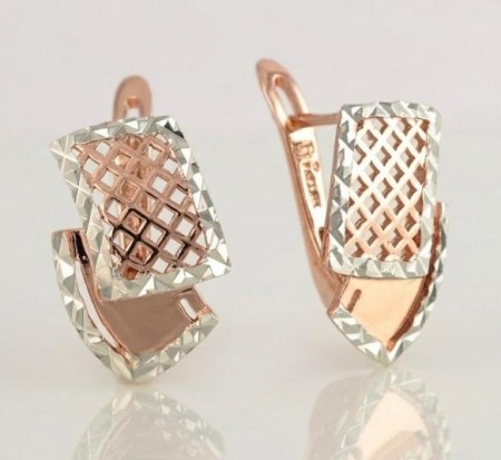 Позолочені сережки Fallon 92100524 фото | Brulik