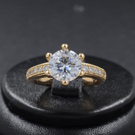 Позолоченное кольцо Xuping 1161 фото | Brulik
