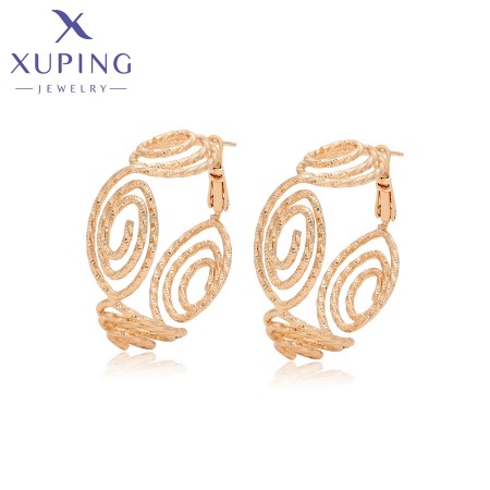 Позолочені сережки кільця Xuping  X000709532 фото | Brulik