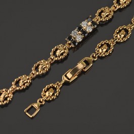 Браслет позолоченный XP 7992-черный