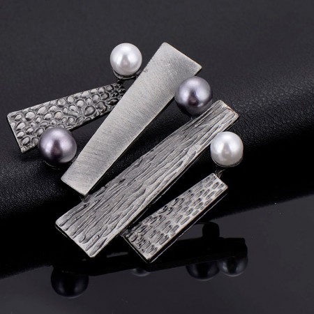 Стильная брошь-8424 фото | Brulik