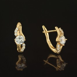 Позолочены серьги XP 9566