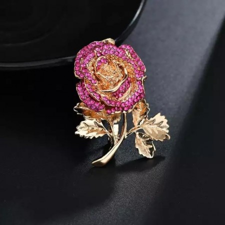 Брошь 8605-розовый фото | Brulik