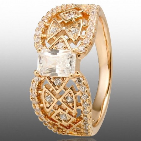 Позолочена каблучка Xuping 10968 фото | Brulik