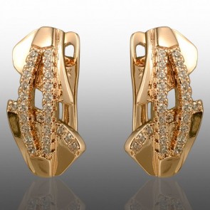 Позолочені сережки  Xuping 24741 фото | Brulik